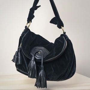 Black Marc Jacobs Velvet Satchel